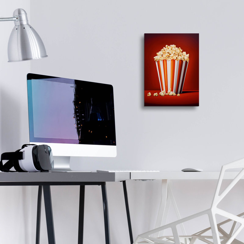 «Popcorn Pop» par Andreas Magnusson, art mural en verre acrylique, H 16 po x l 12 po x P 0,13 po