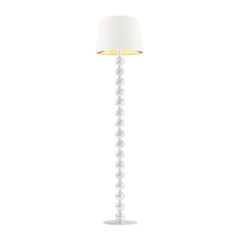 Fernandes 166cm Traditional Floor Lamp, White, White