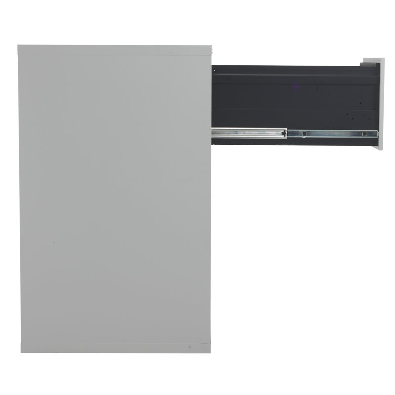46.5cm Wide 3 -Drawer Steel File Cabinet, Grey