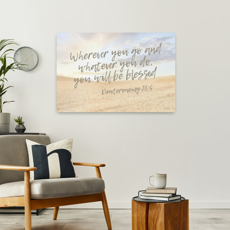 «Whereever you go», art contemporain de paysage abstrait, H 36 po x l 24 po