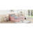 Wooden platform bed with side guards and two storage drawers-1090753375-1090753368