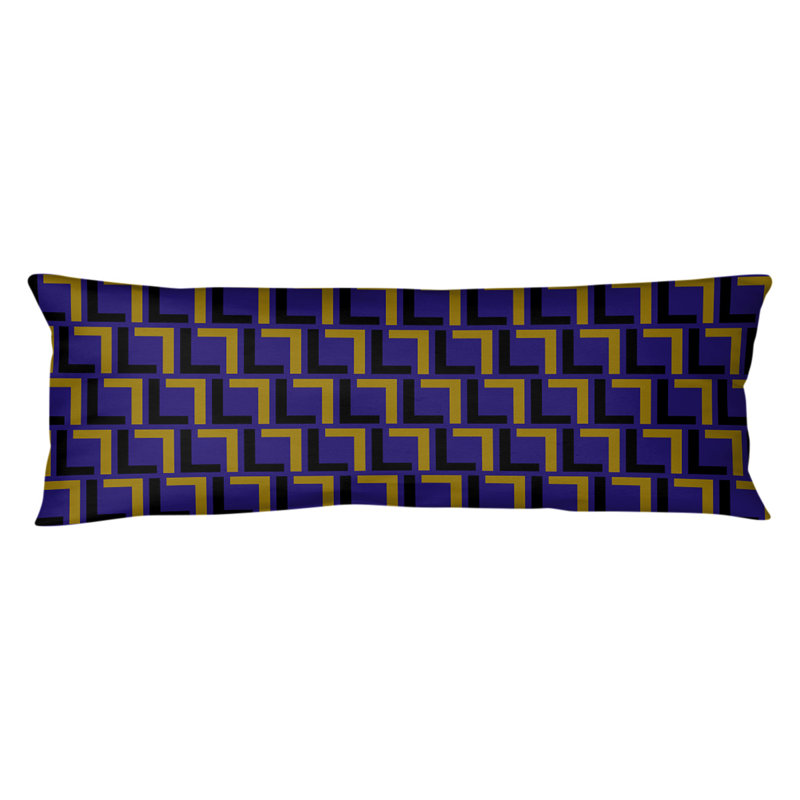 Oreiller de soutien Baltimore Football Luxury, Mauve / noir / or métallique, polyester