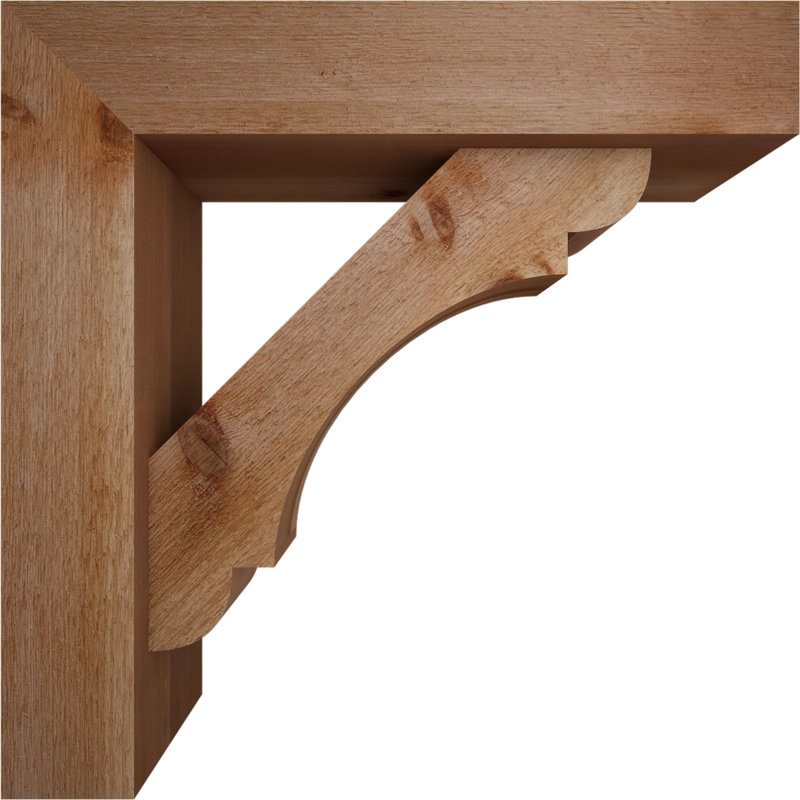 Olympic Block Offset Brace Bracket, 24 x 24, 6"W Western Red Cedar (Rough Sawn)