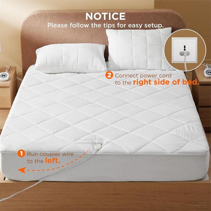 Surmatelas chauffant brossé, Très grand