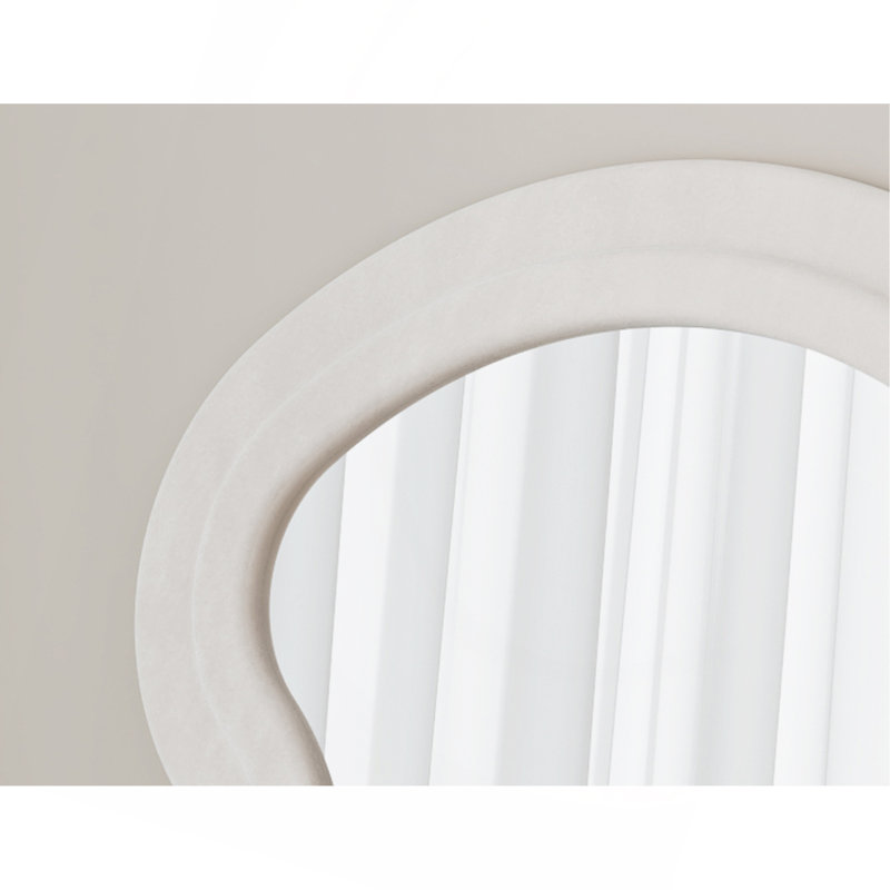 Miroir de plancher en flanelle pleine longueur pour chambre à coucher et salon, suspendu ou incliné, élégant et polyvalent