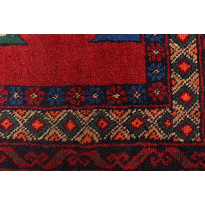 Rizbaft Red Rug 3'5" x 5'8"