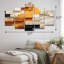 Ensemble de salon Cubic Yellow and Gray Fibre II - Cubism