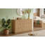 Commode à six tiroirs au design ondulé, offrant un rangement intelligent et une esthétique moderne pour la chambre à coucher, le salon et le couloir-974688995-974689566