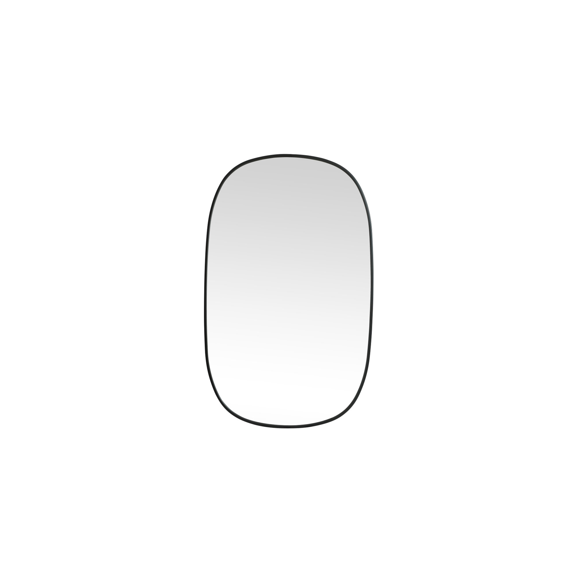 Bertin Metal Oval Wall Mirror, Black, 48"  x 30" 