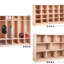 Rangement pour livres organisé en bois de 30 pouces de hauteur