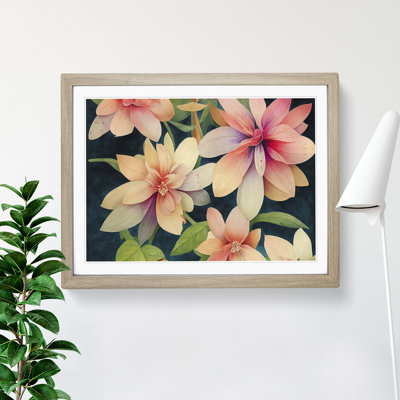 Dreamlike Watercolour Flowers - Single Picture Frame Painting