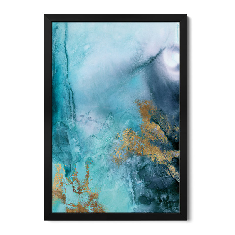 «Gold Under The Sea I» par Eva Watts, H 32 po x l 24 po