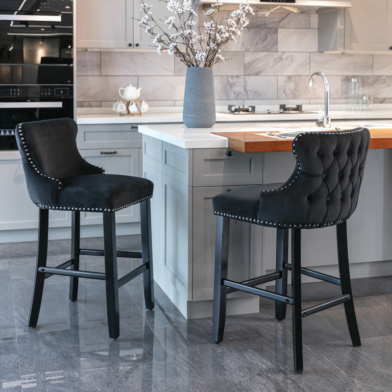 Tabouret Jaleeya, Noir
