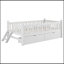Lit plateforme robuste avec garde-corps et tiroirs de rangement-465933485