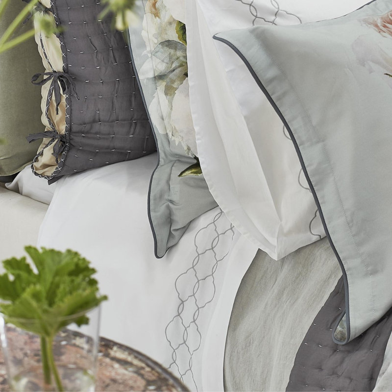 Rabeschi Alabaster Flat & Fitted Sheet Set, Queen
