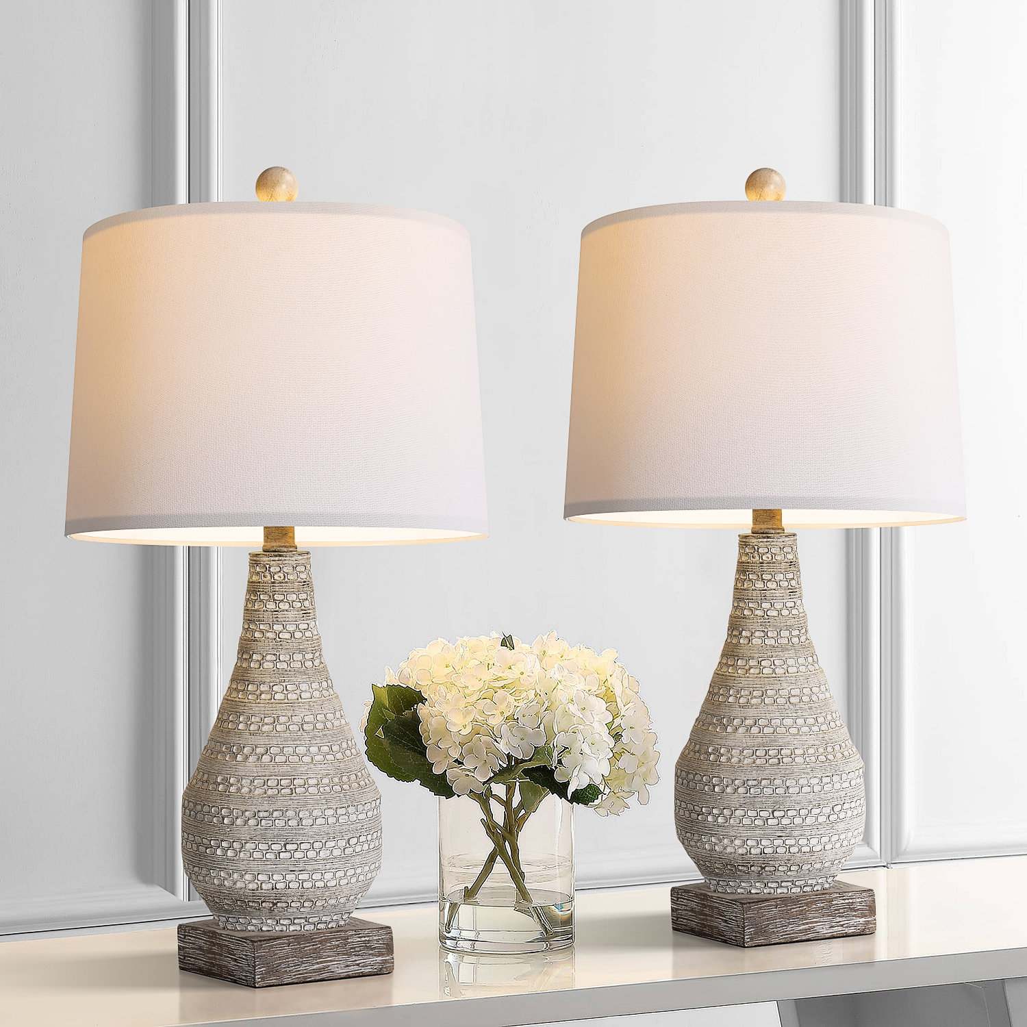 Dakota Fields Antyone 24.8" Retro Resin Lamp, Suitable For Bedside Tables In Hotels, Bedrooms, And Living Rooms & Reviews | Wayfair