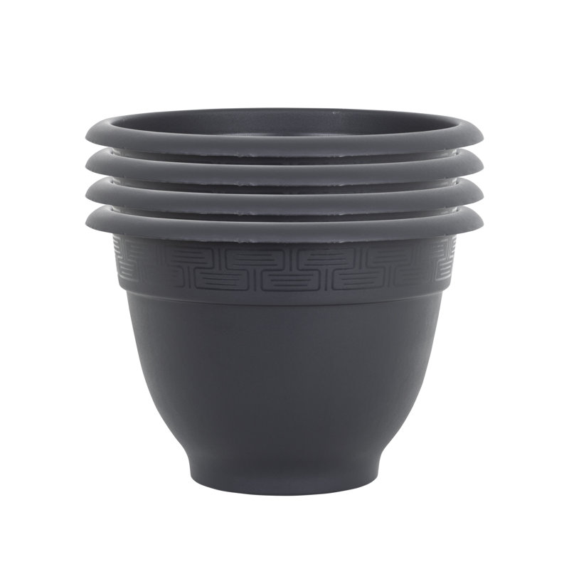 Wham Bell Pot Round Planter Slate, 30.50cm H x 44cm W x 44cm D