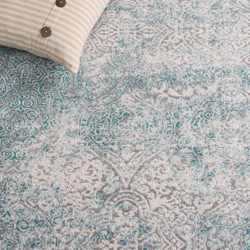 Alpine Performance Abstract Rug, Square 3'
