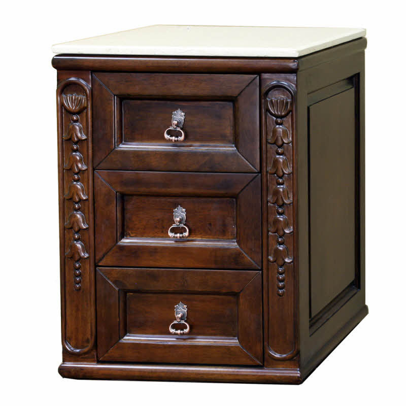 Dessus de meuble-lavabo de salle de bain simple 17,5" bridge unit