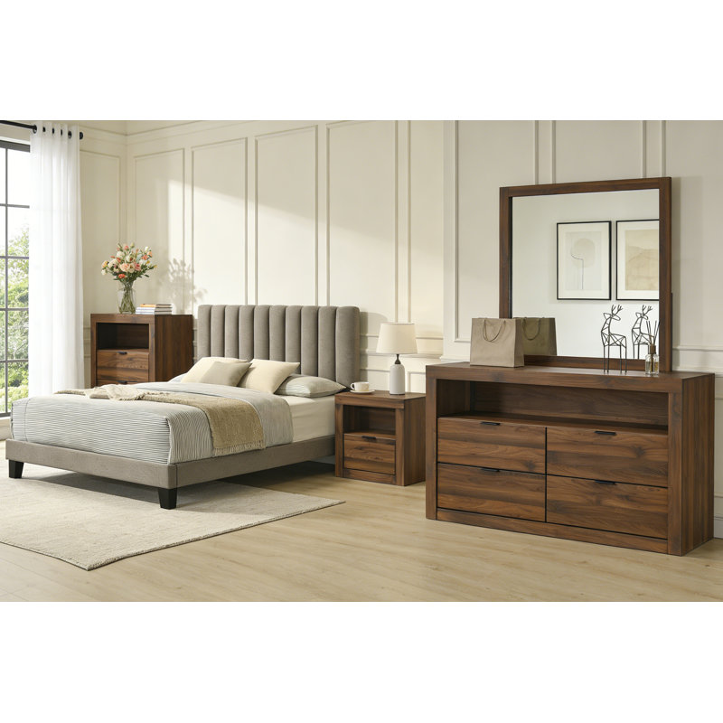 5-piece Bedroom Set, Walnut, Queen