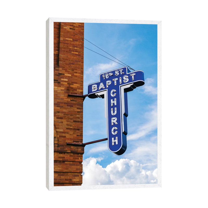 16th Street Baptist Church II by Bethany Young - Print on Canvas, 66.04cm H x 45.72cm W x 3.81cm D, White Framed