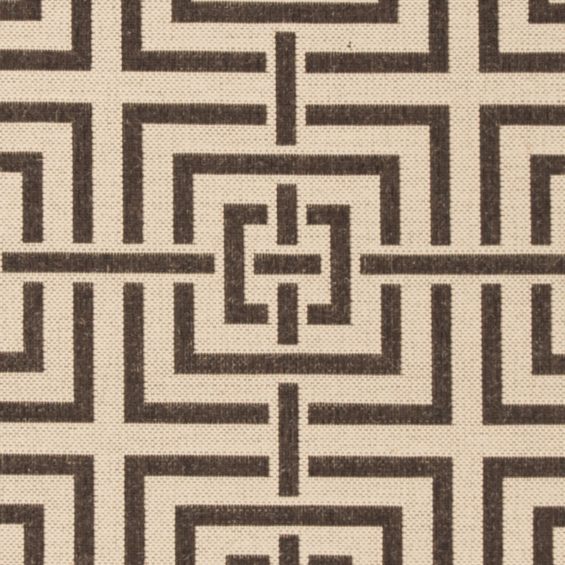 Gowanus 100 Performance Geometric Indoor/Outdoor Area Rug, Round 6'7"