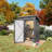 5X3 Ft, Gray Metal Outdoor Storage, Balcony, Courtyard, Galvanized Steel, Multi - Scenario Use, Simple Installation Tool Shed, Backyard, Patio, Rust Metal, Modular Design, Easy Assembly