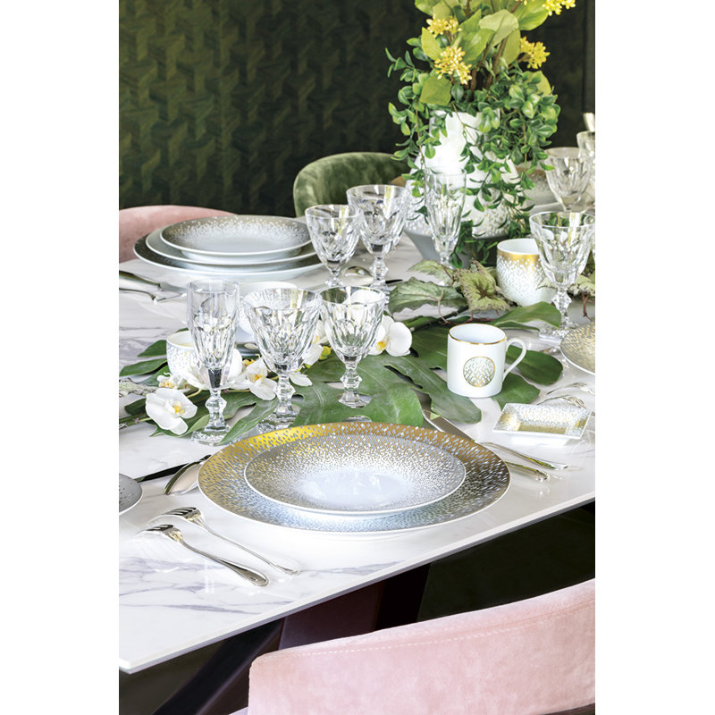 Souffle d' Or 12.48" Dinner Plate, Gold