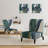 Mettalic I - Glam Upholstered Slipper Chair-112840491