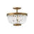 Dune Medium Semi-Flush Mount Foyer
