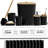 Bathroom Accessories Set - Bathroom Set, Bathroom Sets With Shower Curtain And Rugs, Shower Curtain Set With Bathroom Trash Can - Black - 22PC-128488351