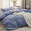 Housse de couette en microfibre Bed Bed - ensemble de literie extra doux en coton prélavé (ensemble de 3)-1558598734-1546097817