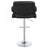 Black And Chrome Adjustable Bar Stool