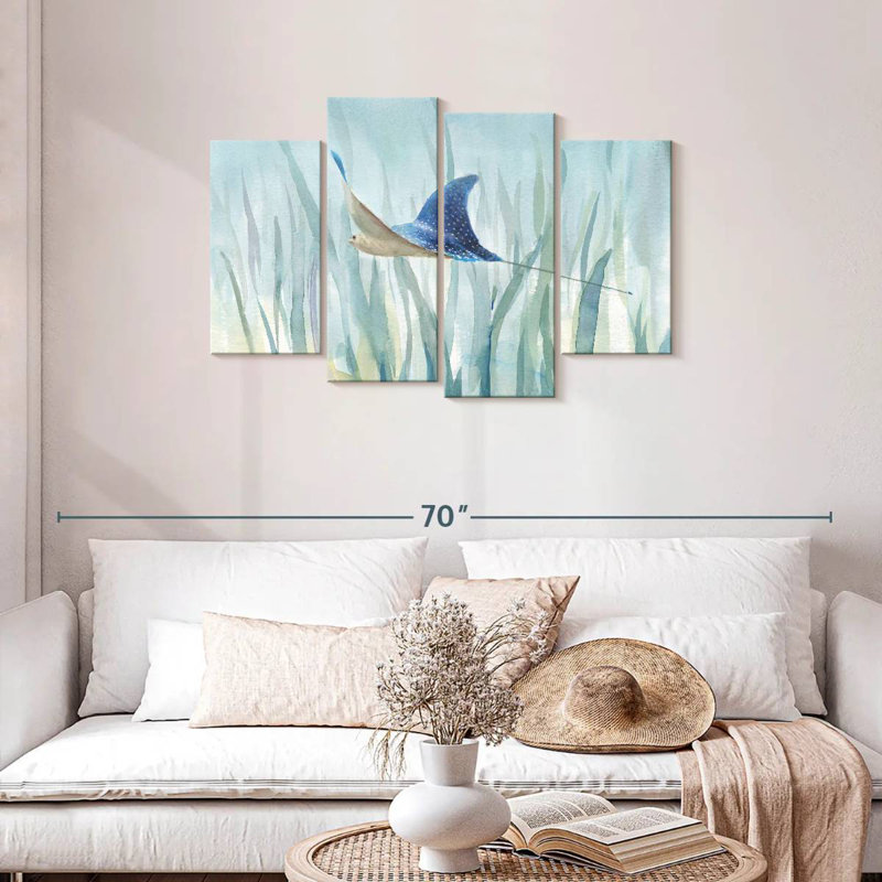 Undersea Ray, 27" H x 43" W