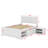 A Full-Sized Platform Bed With A Drawer And Two Shelves Incorporated-106694233