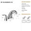 Robinet de lavabo de salle de bain H 6 po-115745050