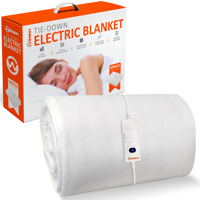Warmer Tie-Down Electric Heated Blanket, W60 x L120cm