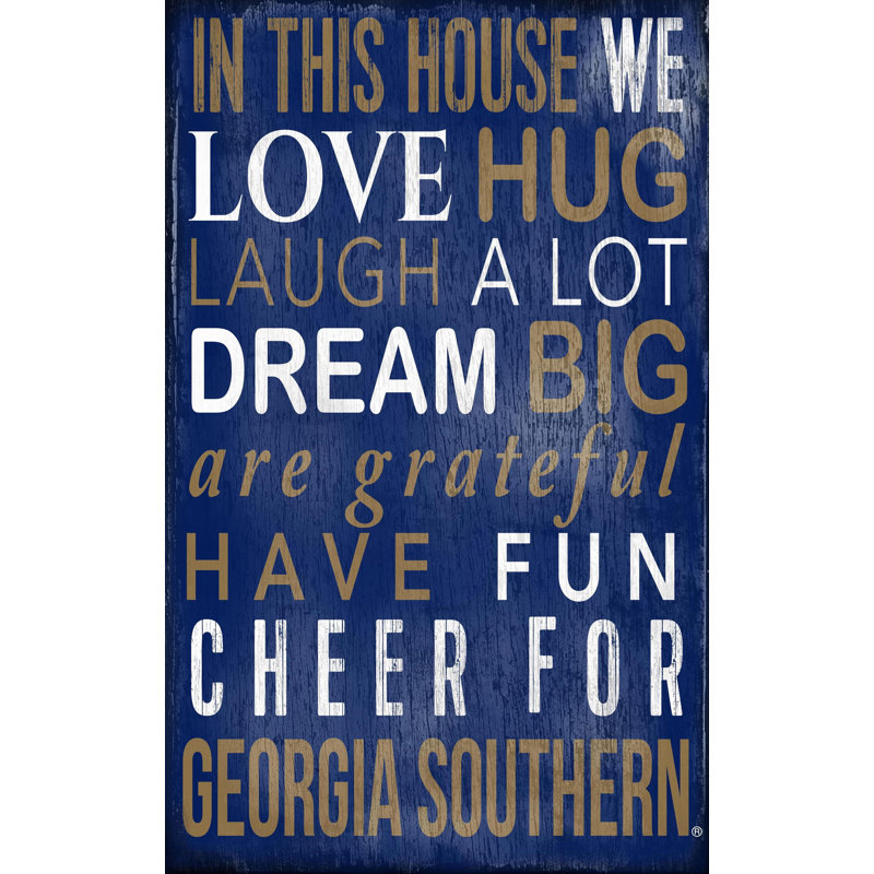 Décoration murale dans ce panneau maison NCAA, Eagles de Georgia Southern