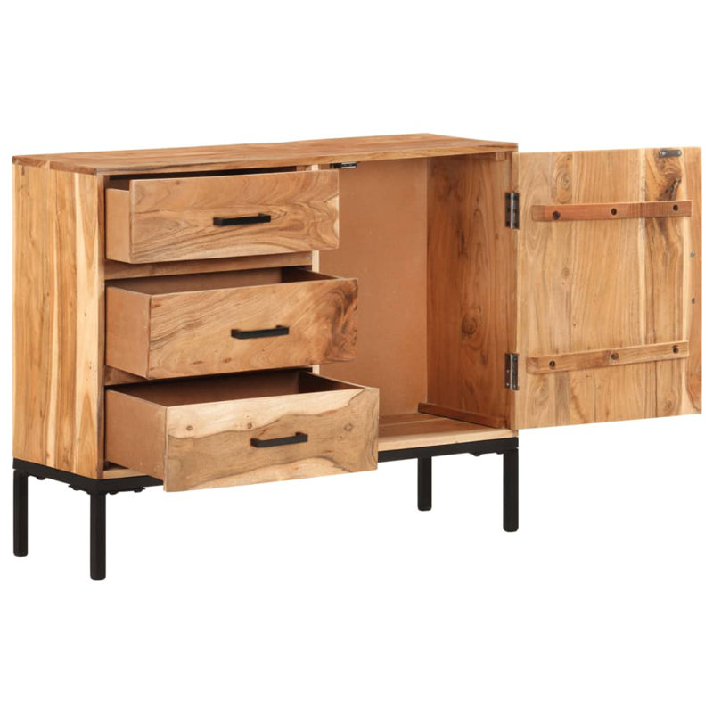 Rajan 88cm Solid Wood Sideboard, Acacia Wood
