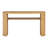 TREXM Rustic Console Table with Fluted Legs, Natural Solid Wood Veneer Farmhouse Entryway Table