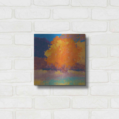 «Orange Maple» par Mike Kelly - peinture sur métal sans cadre