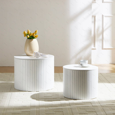 2-Pieces Nesting Coffee Table Set