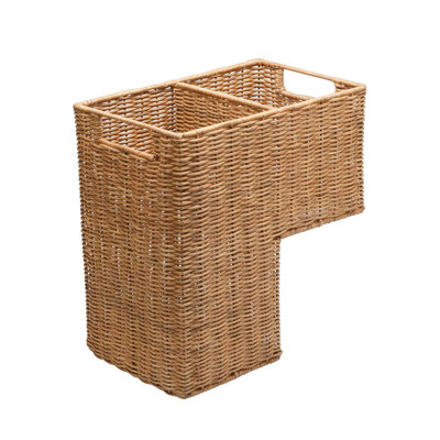Panier d'escalier en osier