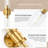 17.5 Inch Gold Wall Sconces, 1 Pack Modern Wall Sconces Lighting with Stripped Glass Shade-65829467-65829468