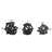 Benvenuta Glass Knotted Ball Knot Decorative Sculpture Set-310150729