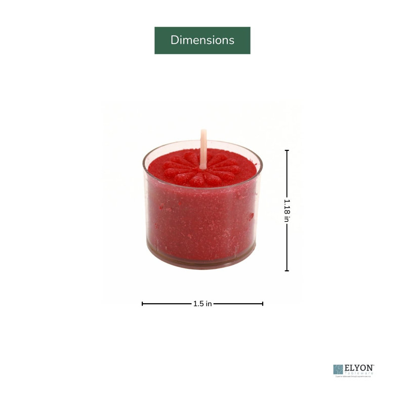 Bougies chauffe-plat Elyon, Rouge
