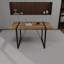 Ensemble de table de salle à manger en MDF et chaise de salle à manger moderne 4 pièces, ensemble de table de salle à manger en bois de style médiéval-1819373107