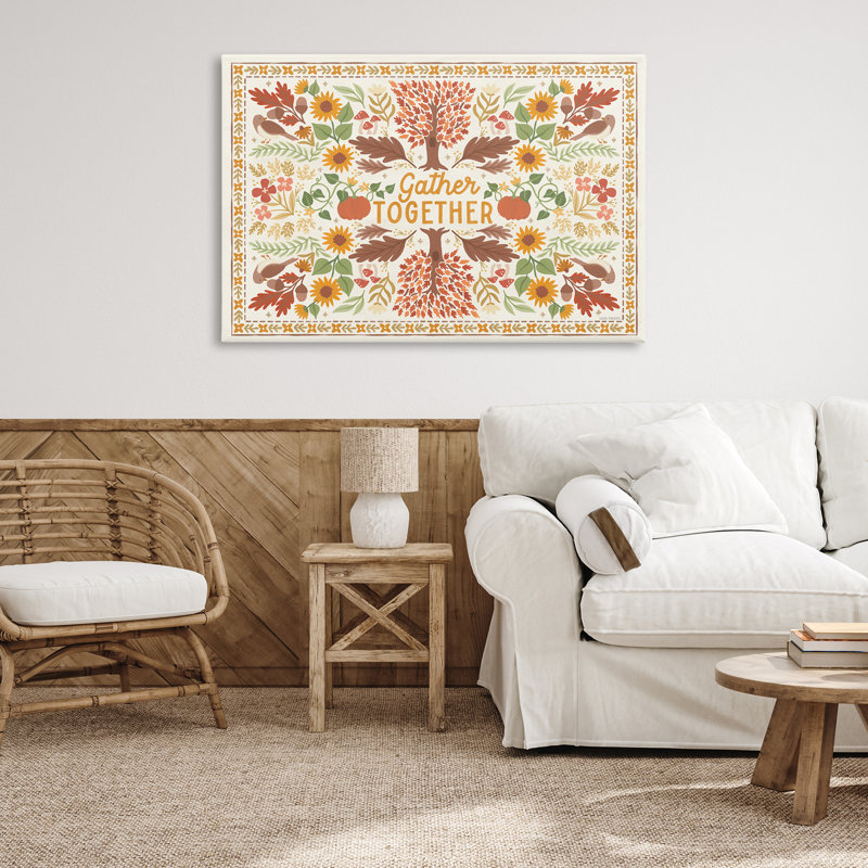 Art mural "Gather Together" par Laura Marshall, H 30 po x l 30 po
