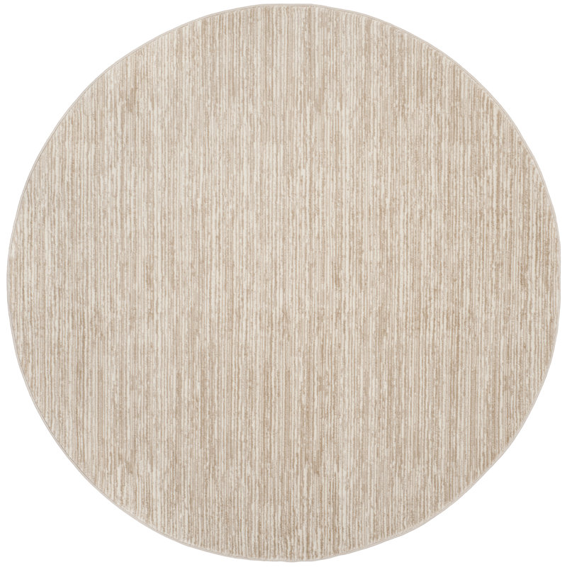 Dunford Solid Colour Area Rug, Round 201cm