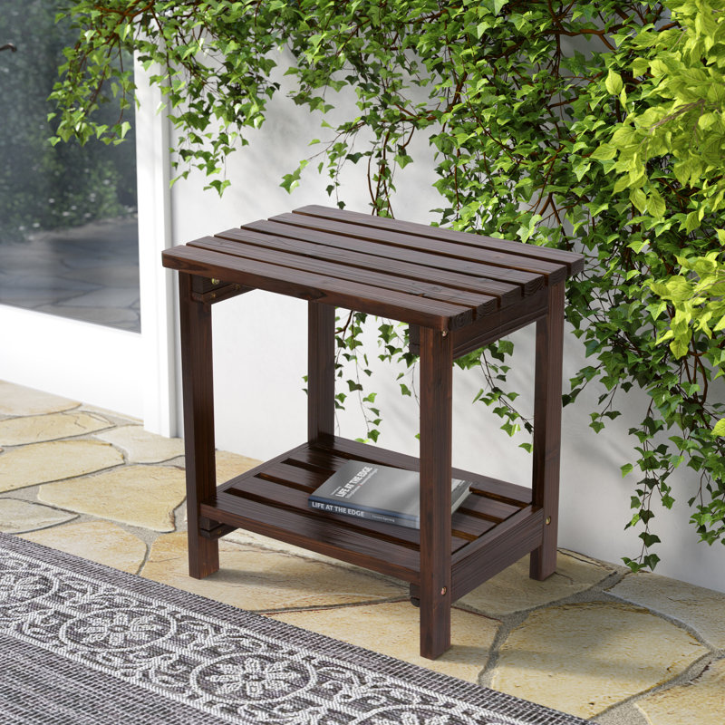 Table d'appoint Casner, Brun brûlé